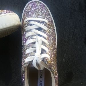 Steve Madden sparkle glitter sneakers